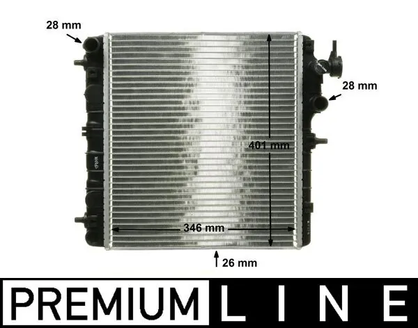 Radiator, engine cooling