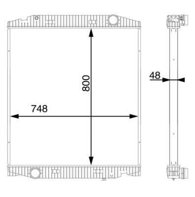 Radiator, engine cooling