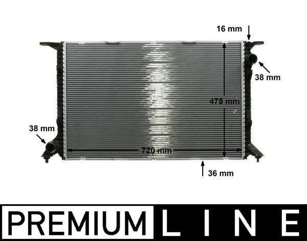 Radiator, engine cooling