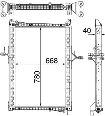Radiator, engine cooling
