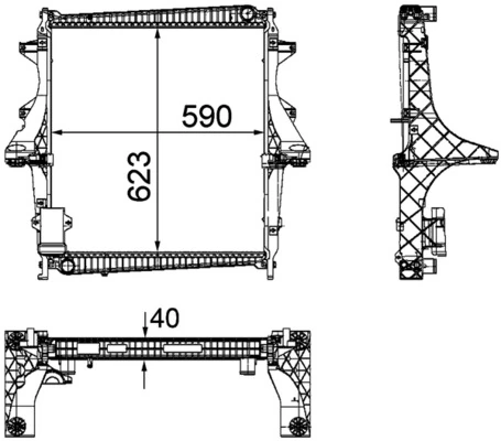 Radiator, engine cooling