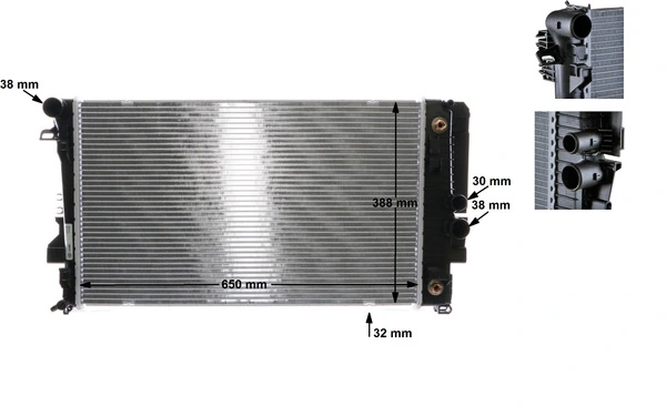 Radiator, engine cooling