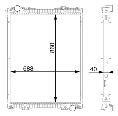 Radiator, engine cooling