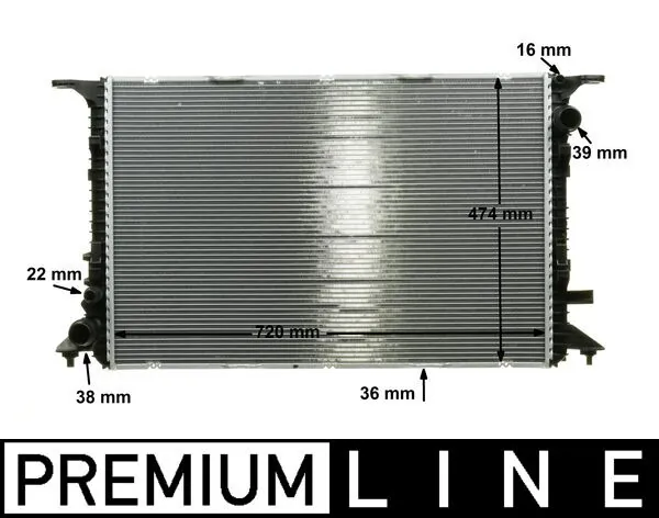 Radiator, engine cooling