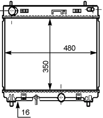 Radiator, engine cooling