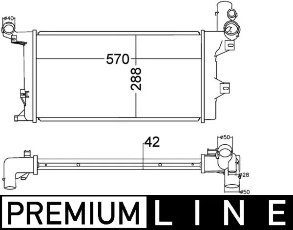 Radiator, engine cooling