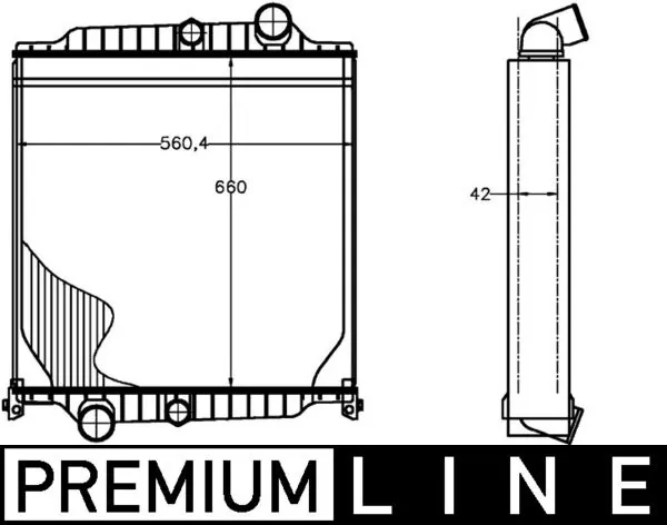 Radiator, engine cooling