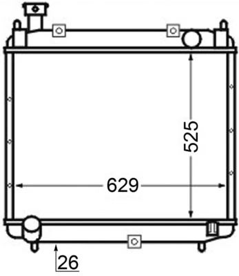 Radiator, engine cooling