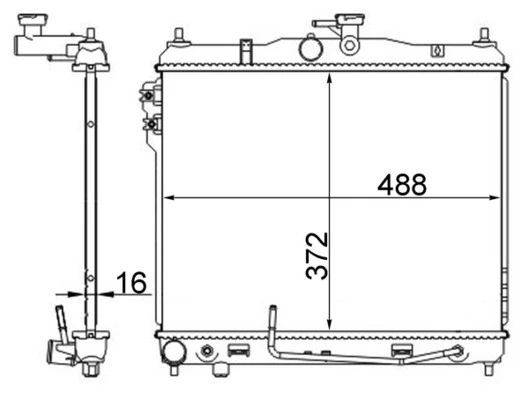 Radiator, engine cooling