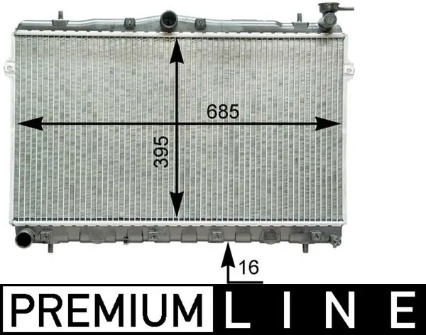 Radiator, engine cooling