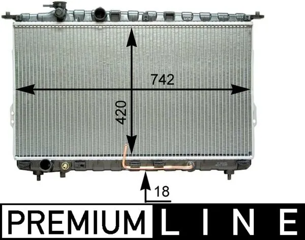 Radiator, engine cooling