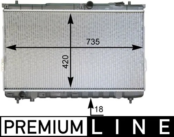 Radiator, engine cooling