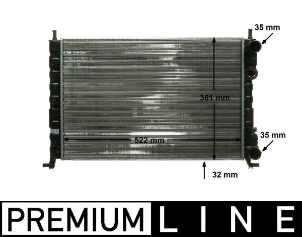 Radiator, engine cooling