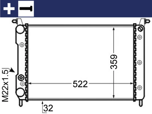 Radiator, engine cooling