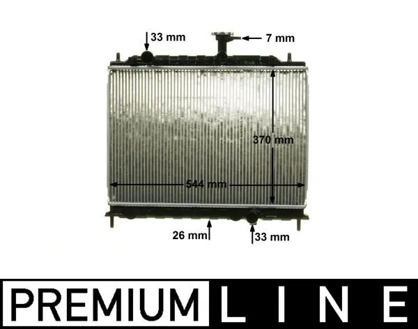 Radiator, engine cooling