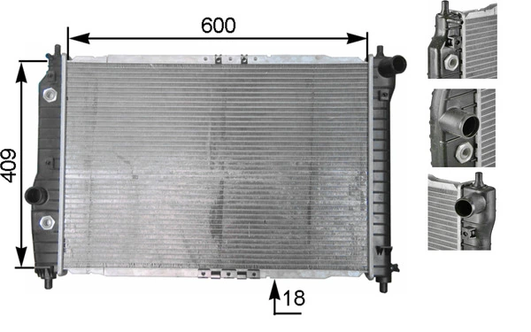 Radiator, engine cooling