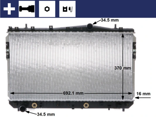 Radiator, engine cooling
