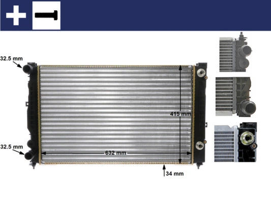 Radiator, engine cooling