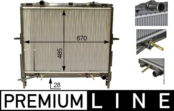 Radiator, engine cooling