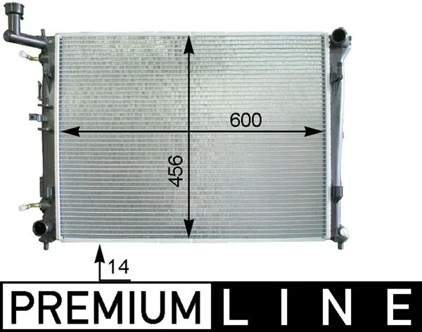 Radiator, engine cooling