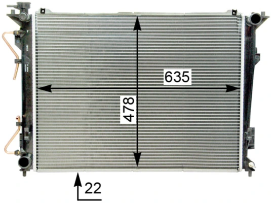 Radiator, engine cooling