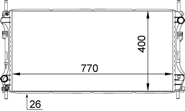 Radiator, engine cooling