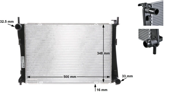 Radiator, engine cooling
