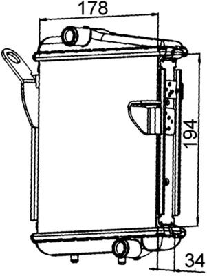 Radiator, engine cooling