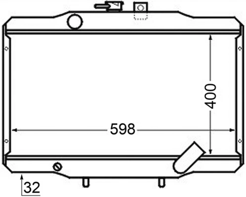 Radiator, engine cooling