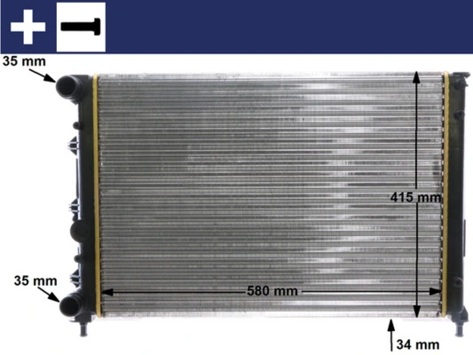 Radiator, engine cooling