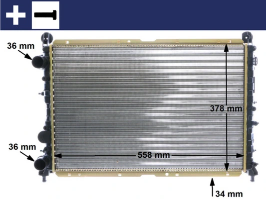 Radiator, engine cooling