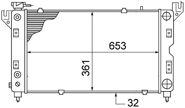 Radiator, engine cooling