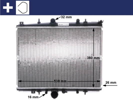 Radiator, engine cooling