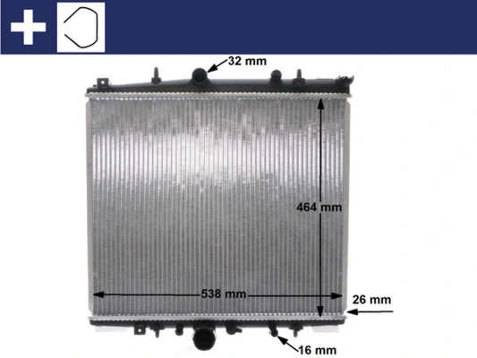 Radiator, engine cooling