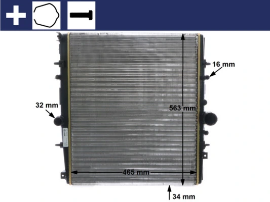 Radiator, engine cooling