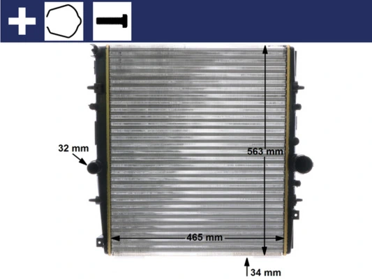 Radiator, engine cooling