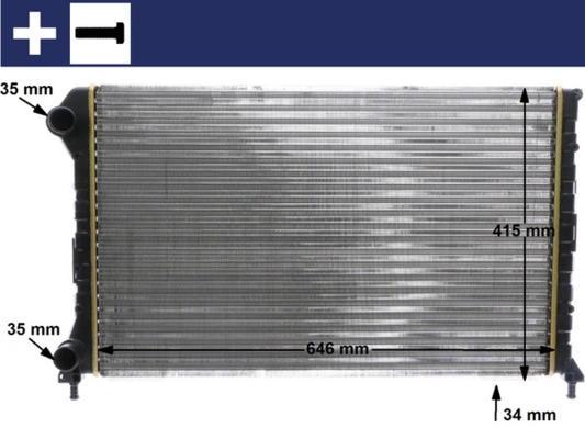 Radiator, engine cooling