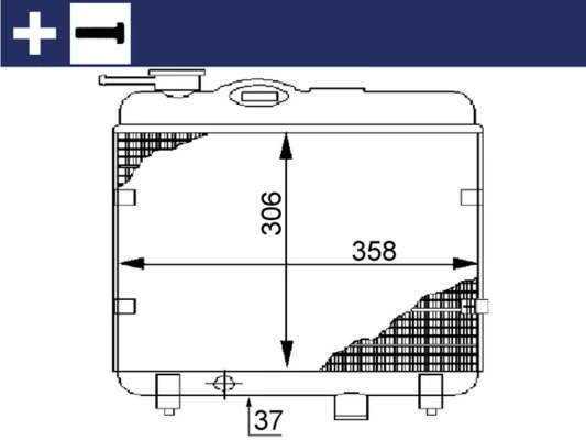 Radiator, engine cooling