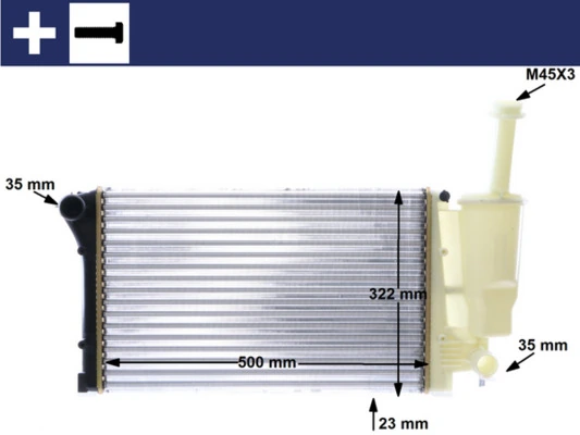 Radiator, engine cooling