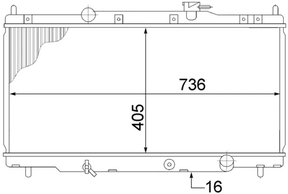 Radiator, engine cooling