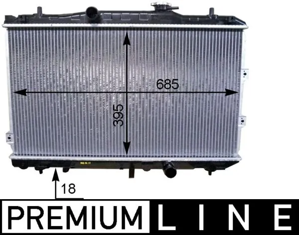 Radiator, engine cooling