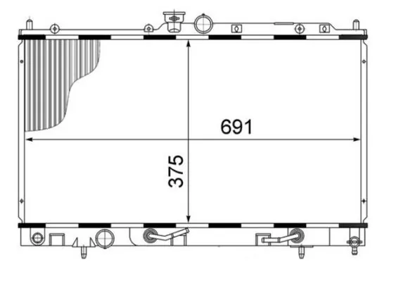 Radiator, engine cooling