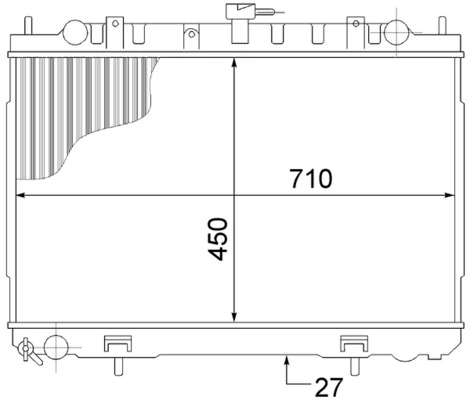 Radiator, engine cooling