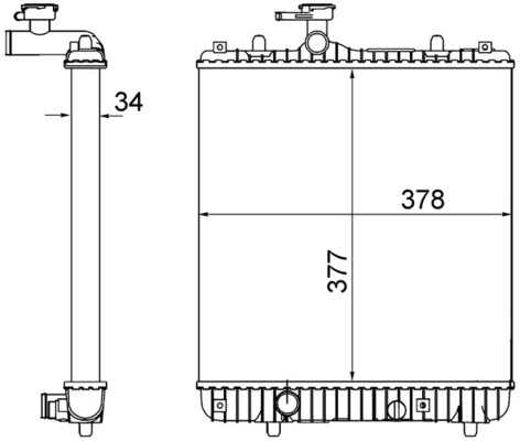 Radiator, engine cooling