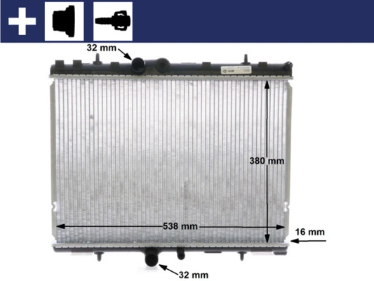 Radiator, engine cooling