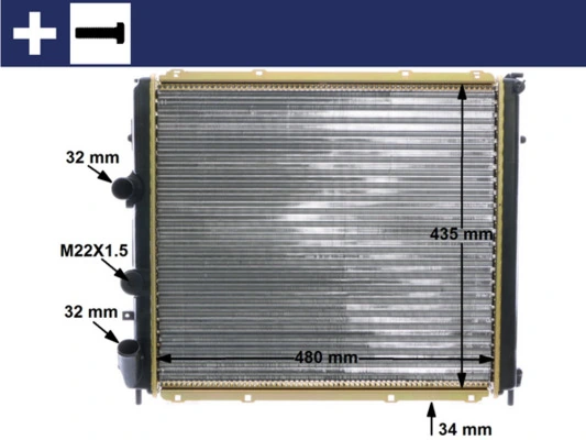 Radiator, engine cooling