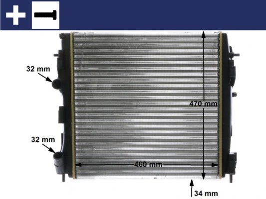Radiator, engine cooling