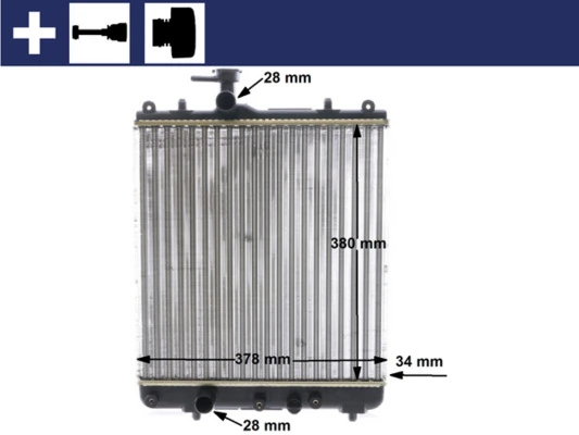 Radiator, engine cooling