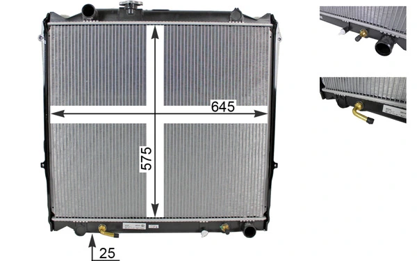 Radiator, engine cooling
