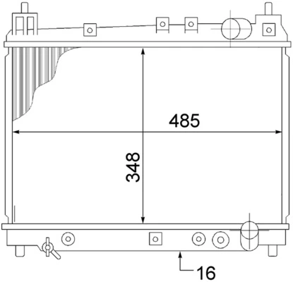 Radiator, engine cooling